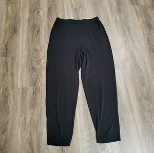 Eileen Fisher Womens Crepe Pant Black Slim Ankle Washable Stretch Size XS